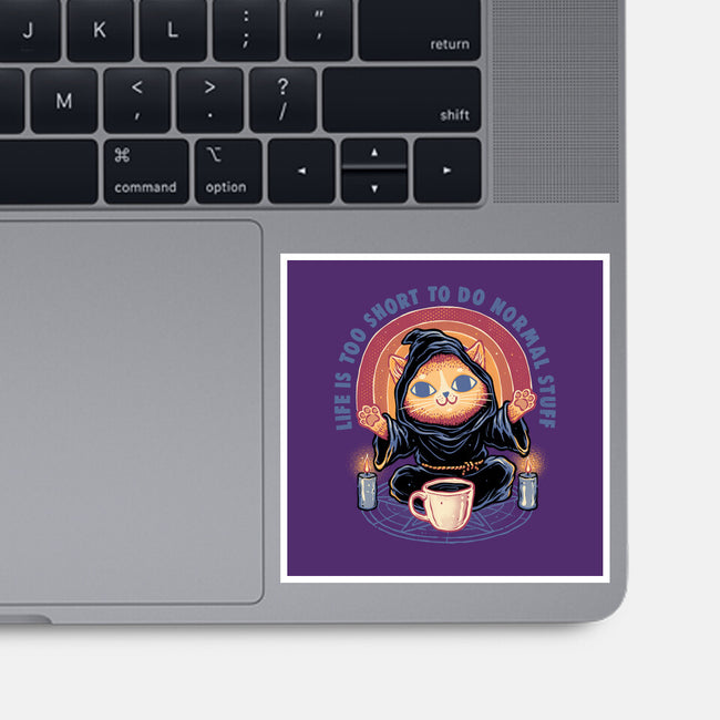 Don't Do Normal Stuff-None-Glossy-Sticker-glitchygorilla
