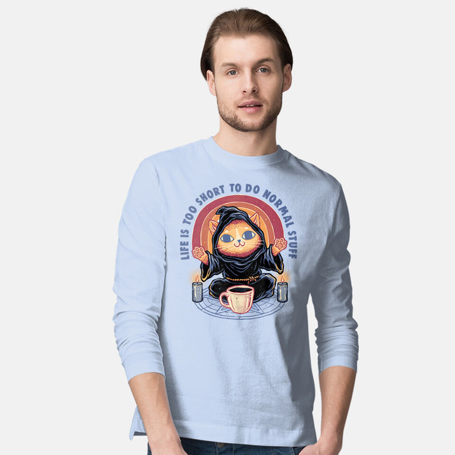 Don't Do Normal Stuff-Mens-Long Sleeved-Tee-glitchygorilla