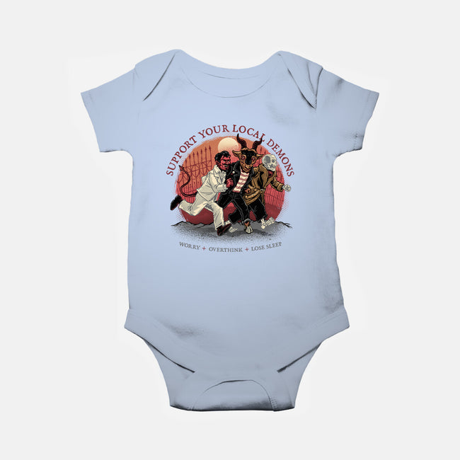 Support Your Local Demons-Baby-Basic-Onesie-glitchygorilla