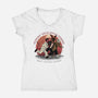 Support Your Local Demons-Womens-V-Neck-Tee-glitchygorilla