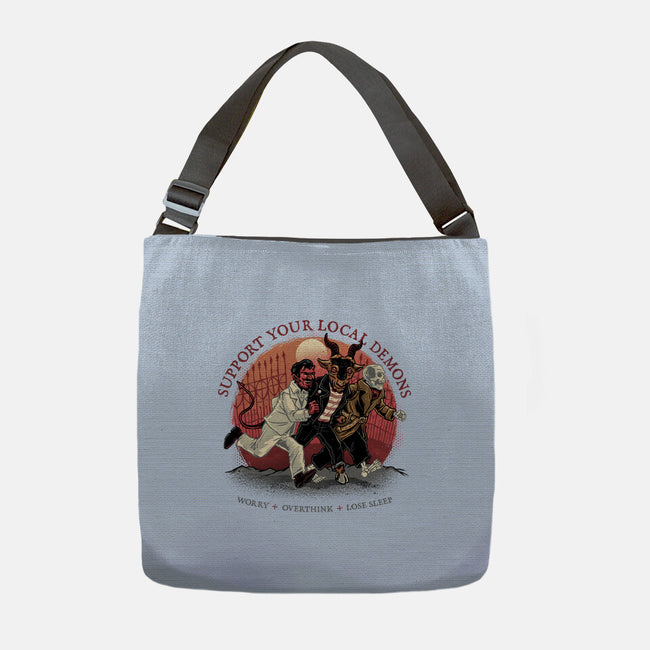 Support Your Local Demons-None-Adjustable Tote-Bag-glitchygorilla