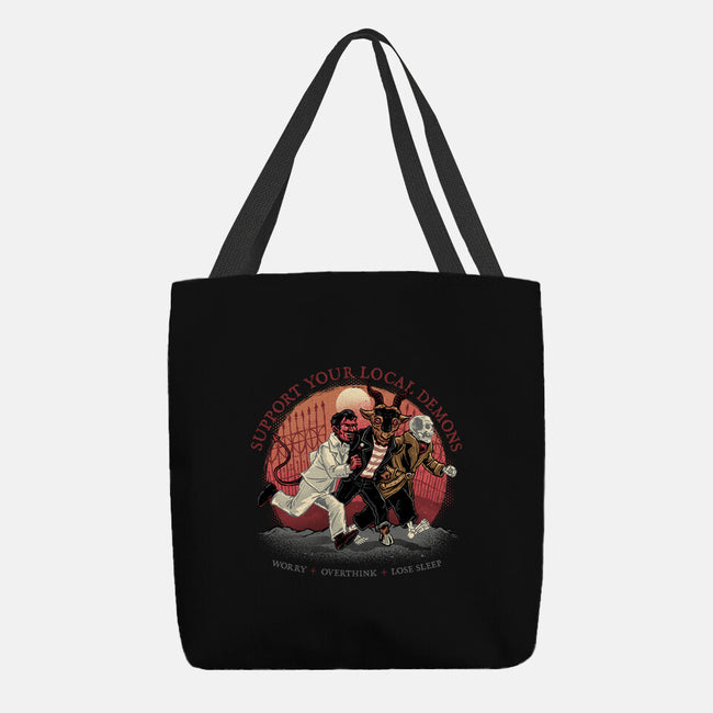 Support Your Local Demons-None-Basic Tote-Bag-glitchygorilla