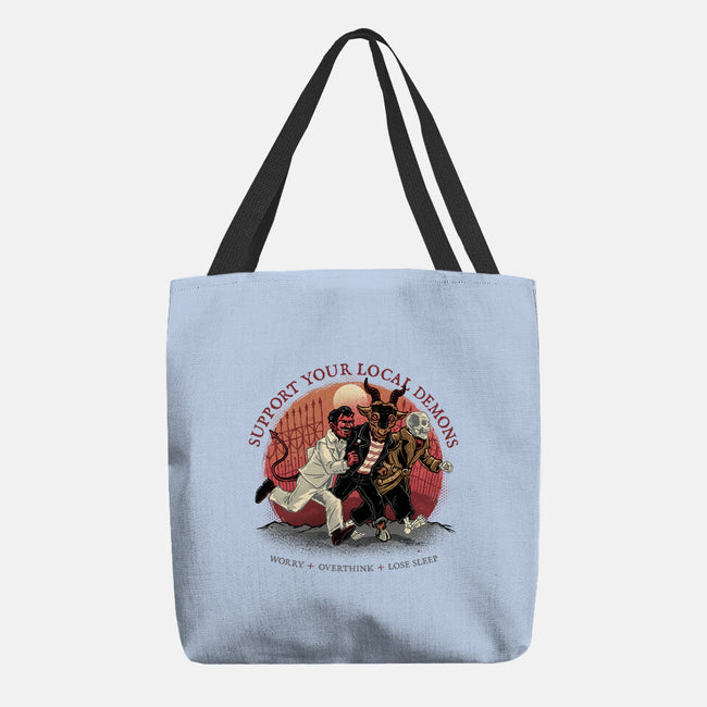 Support Your Local Demons-None-Basic Tote-Bag-glitchygorilla