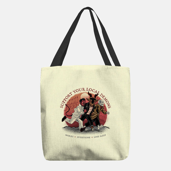 Support Your Local Demons-None-Basic Tote-Bag-glitchygorilla