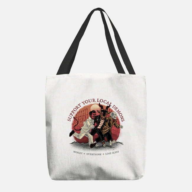 Support Your Local Demons-None-Basic Tote-Bag-glitchygorilla