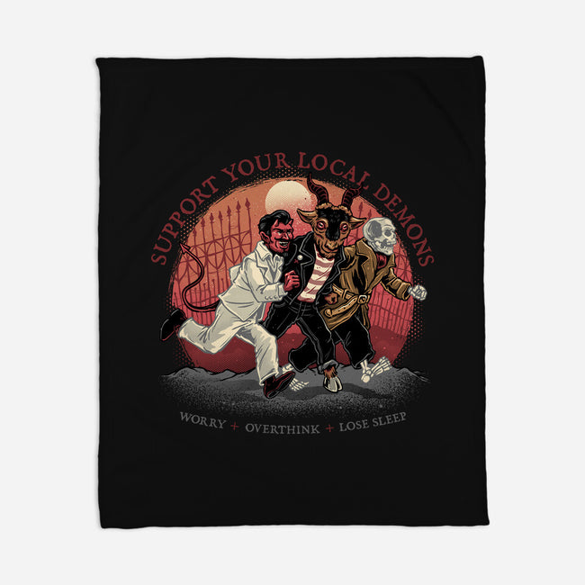 Support Your Local Demons-None-Fleece-Blanket-glitchygorilla