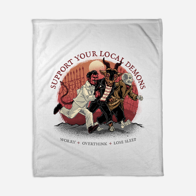 Support Your Local Demons-None-Fleece-Blanket-glitchygorilla