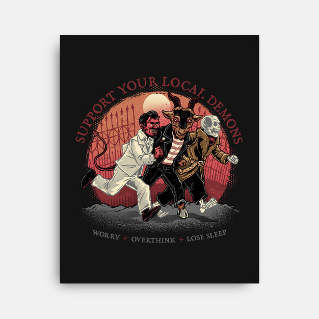Support Your Local Demons-None-Stretched-Canvas-glitchygorilla
