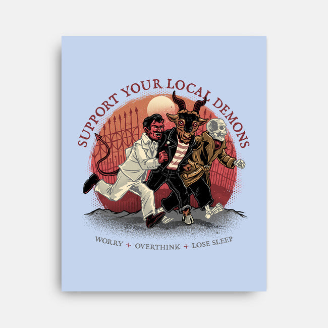 Support Your Local Demons-None-Stretched-Canvas-glitchygorilla