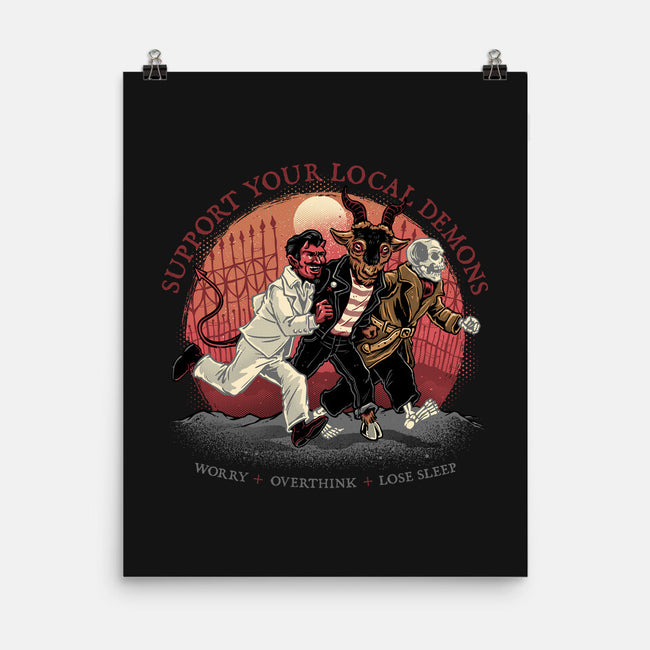 Support Your Local Demons-None-Matte-Poster-glitchygorilla