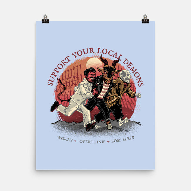 Support Your Local Demons-None-Matte-Poster-glitchygorilla