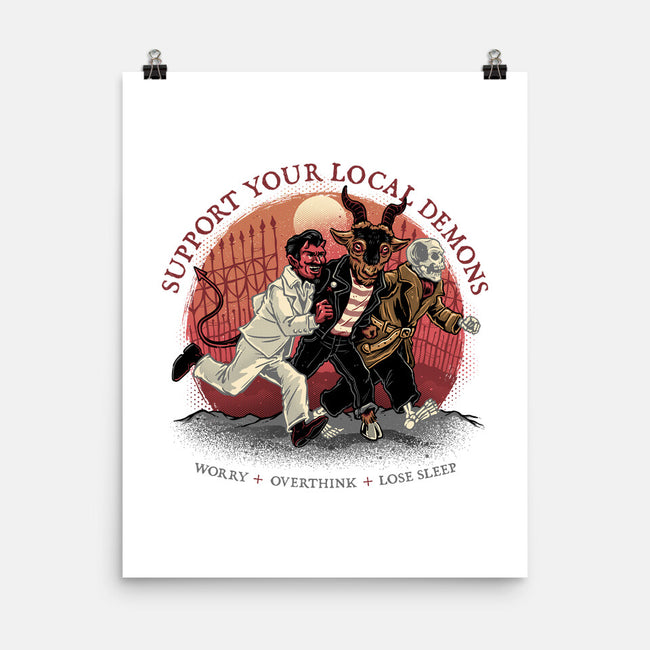Support Your Local Demons-None-Matte-Poster-glitchygorilla