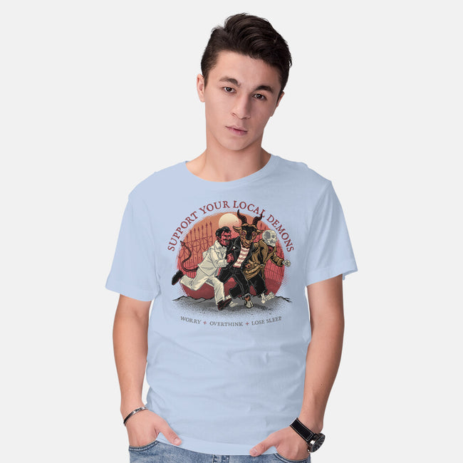 Support Your Local Demons-Mens-Basic-Tee-glitchygorilla