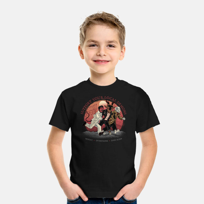 Support Your Local Demons-Youth-Basic-Tee-glitchygorilla