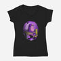 The Space Ranger-Womens-V-Neck-Tee-grevalra