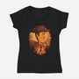 The Sheriff-Womens-V-Neck-Tee-grevalra