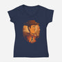 The Sheriff-Womens-V-Neck-Tee-grevalra