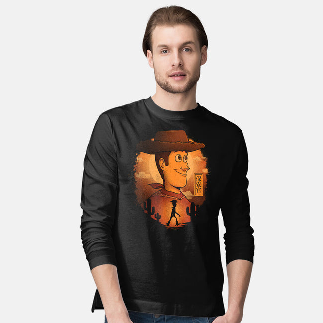 The Sheriff-Mens-Long Sleeved-Tee-grevalra