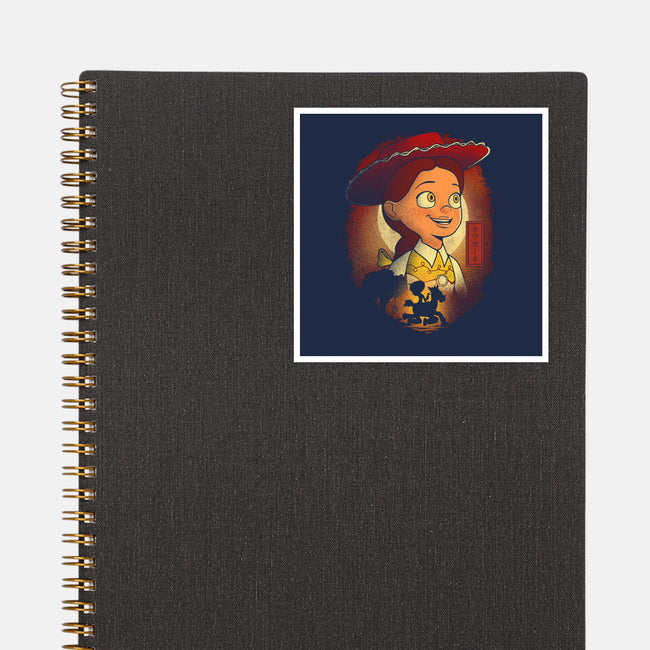 The Cowgirl-None-Glossy-Sticker-grevalra