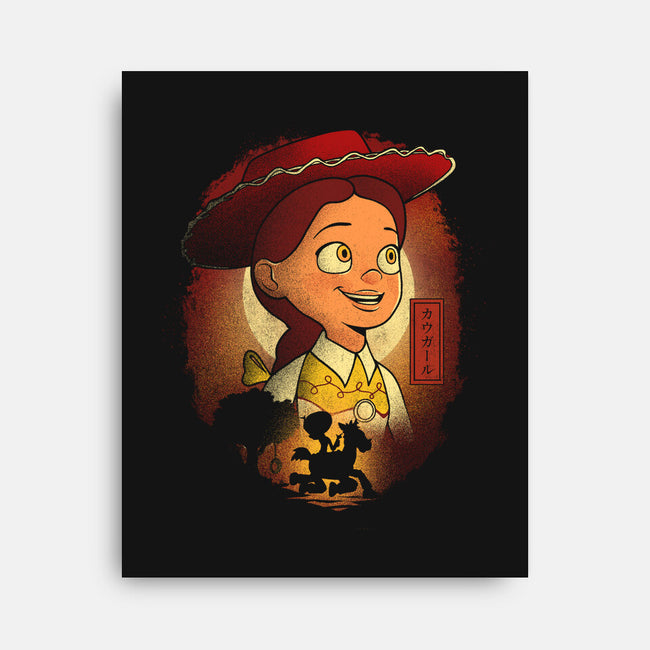 The Cowgirl-None-Stretched-Canvas-grevalra