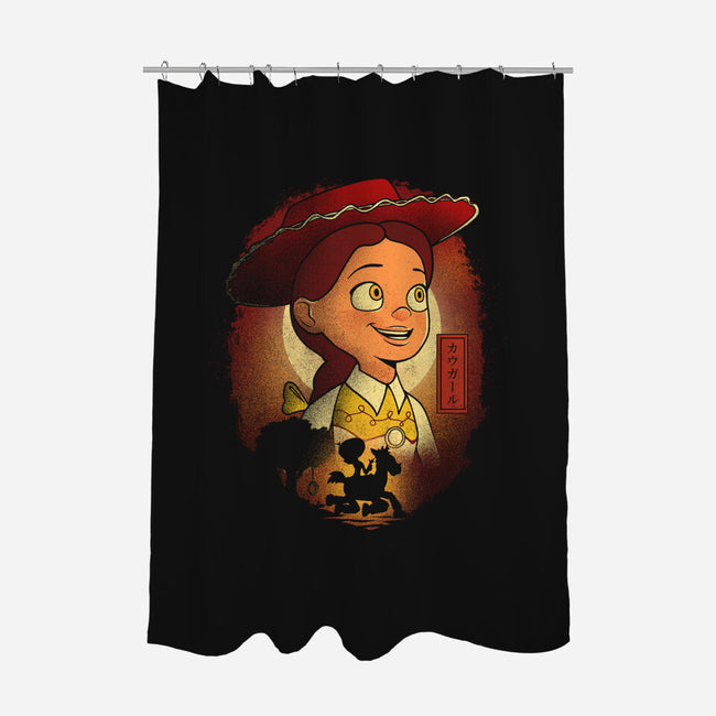 The Cowgirl-None-Polyester-Shower Curtain-grevalra