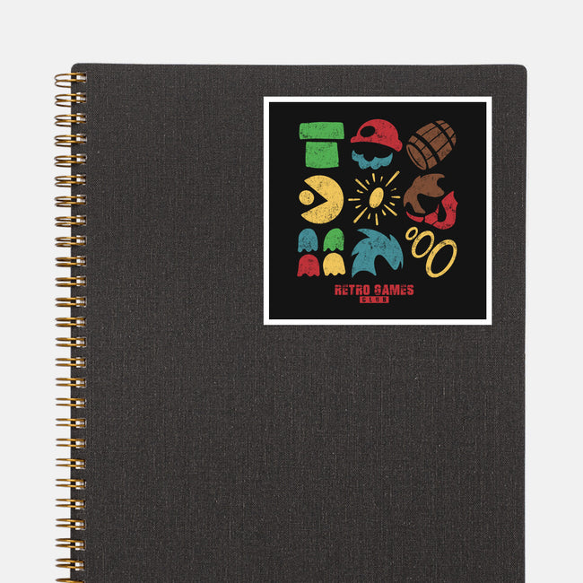 Retro Games Club-None-Glossy-Sticker-spoilerinc
