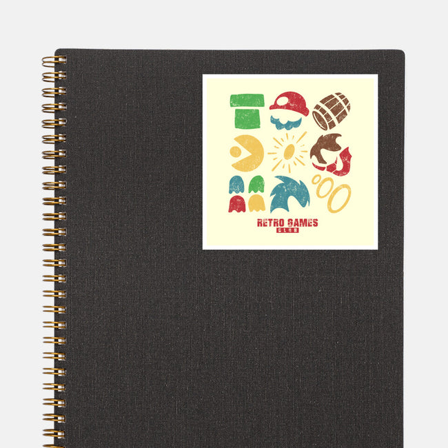 Retro Games Club-None-Glossy-Sticker-spoilerinc