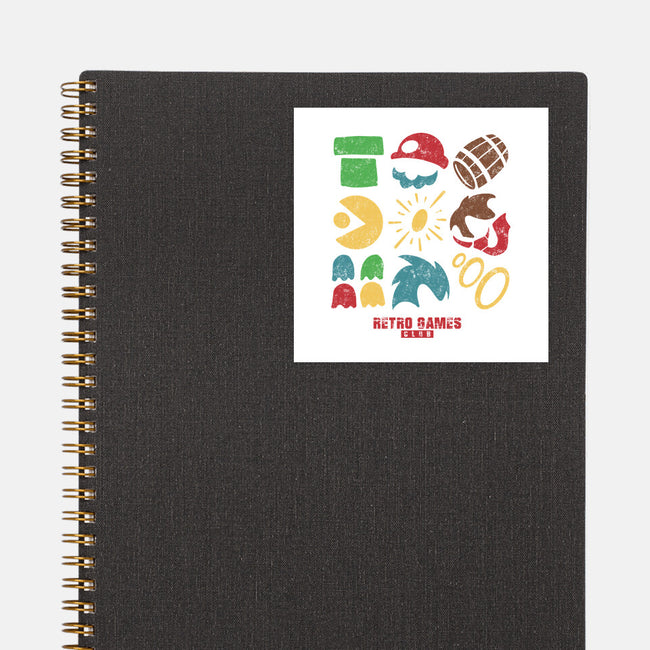 Retro Games Club-None-Glossy-Sticker-spoilerinc