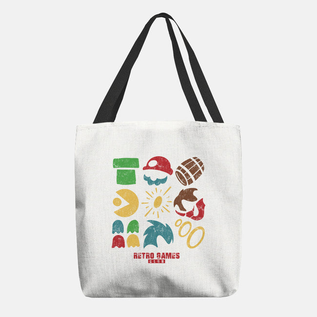 Retro Games Club-None-Basic Tote-Bag-spoilerinc
