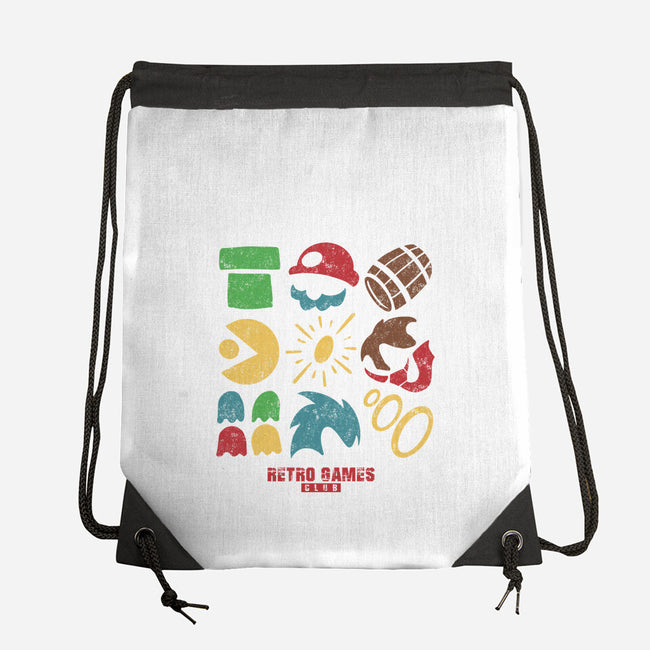Retro Games Club-None-Drawstring-Bag-spoilerinc
