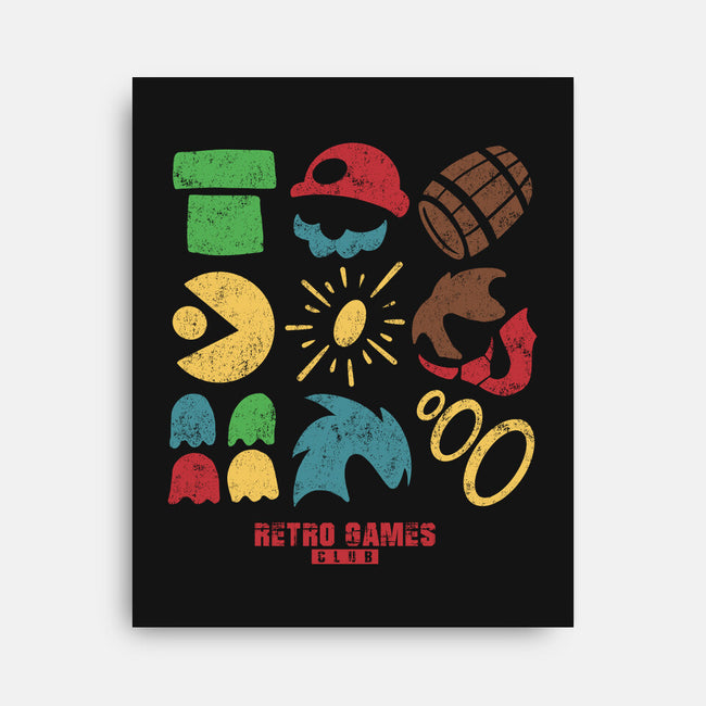 Retro Games Club-None-Stretched-Canvas-spoilerinc