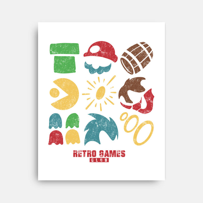 Retro Games Club-None-Stretched-Canvas-spoilerinc
