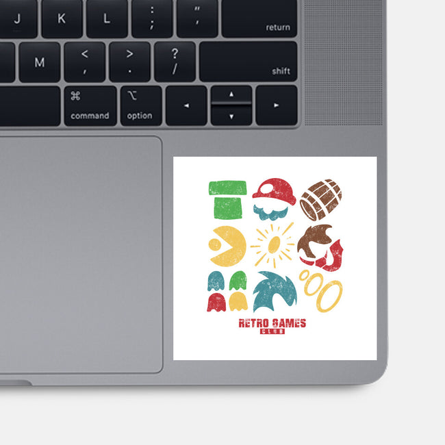Retro Games Club-None-Glossy-Sticker-spoilerinc
