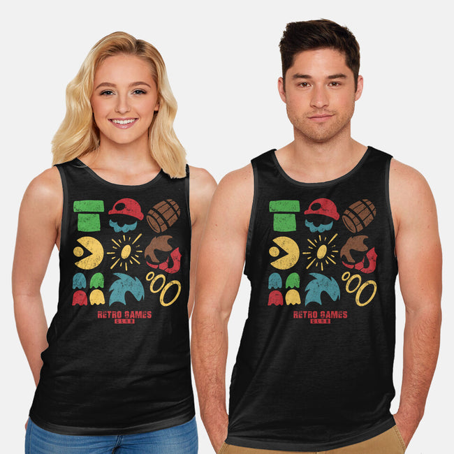 Retro Games Club-Unisex-Basic-Tank-spoilerinc
