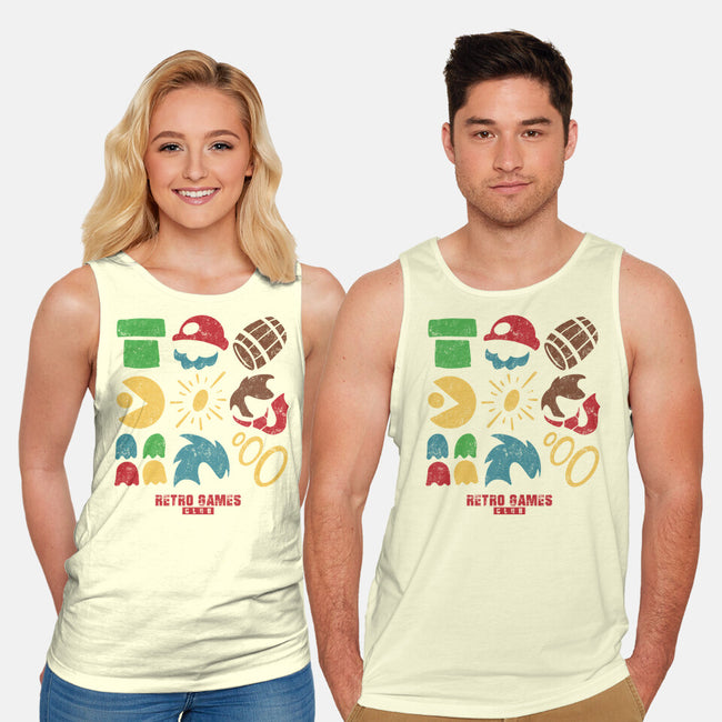 Retro Games Club-Unisex-Basic-Tank-spoilerinc