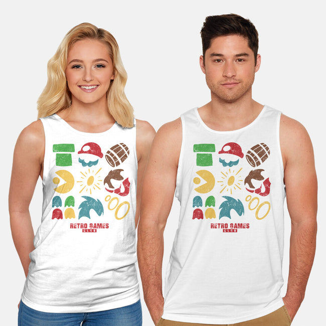 Retro Games Club-Unisex-Basic-Tank-spoilerinc