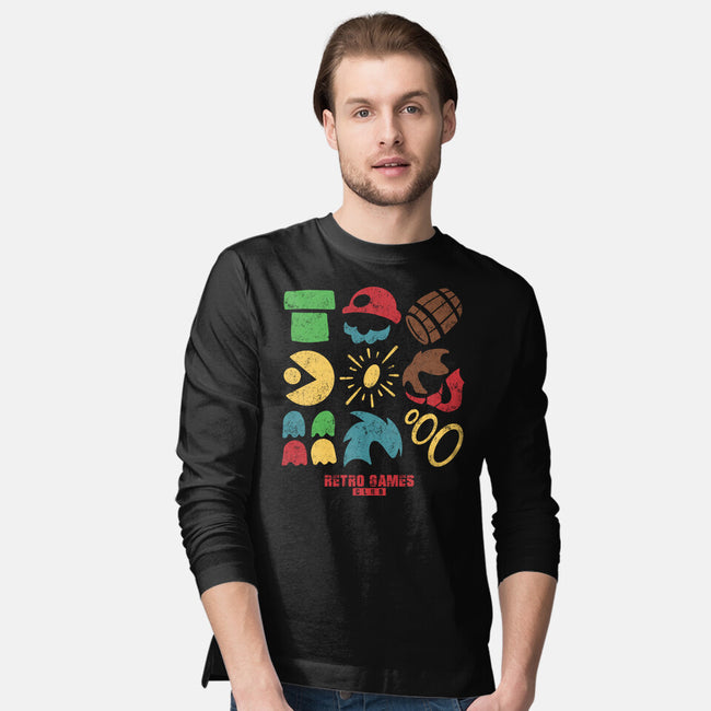 Retro Games Club-Mens-Long Sleeved-Tee-spoilerinc