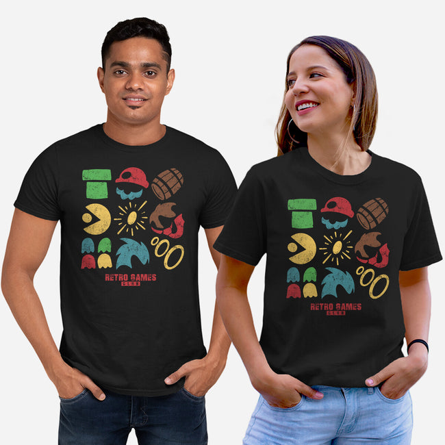 Retro Games Club-Unisex-Basic-Tee-spoilerinc