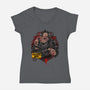 Big Monster-Womens-V-Neck-Tee-spoilerinc