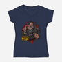 Big Monster-Womens-V-Neck-Tee-spoilerinc