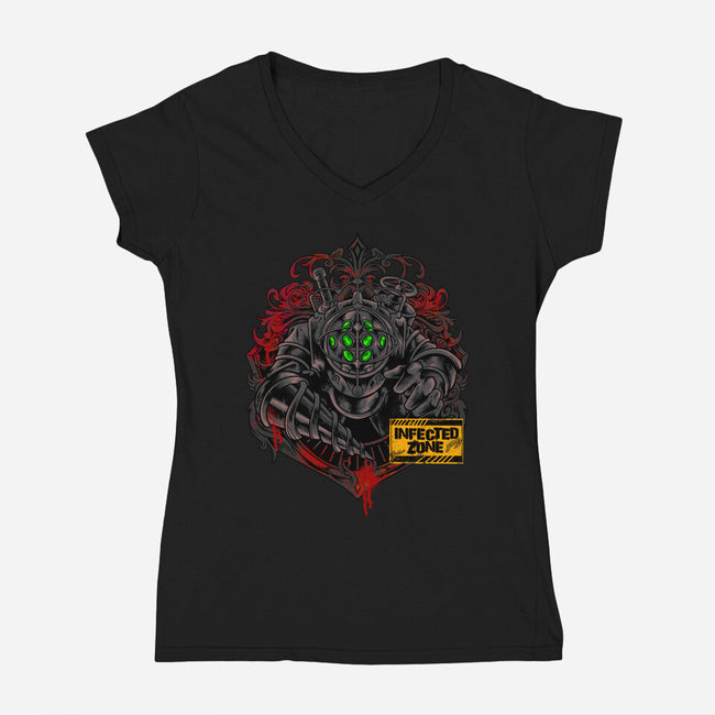 Big Daddy-Womens-V-Neck-Tee-spoilerinc