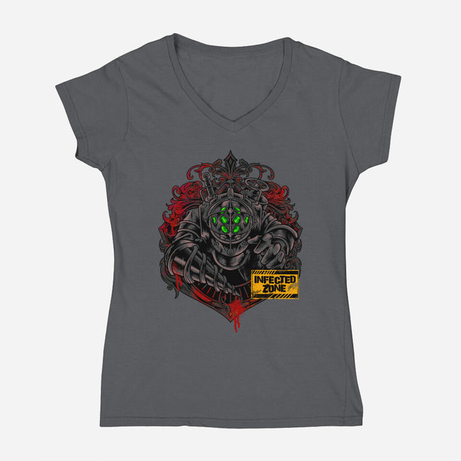 Big Daddy-Womens-V-Neck-Tee-spoilerinc