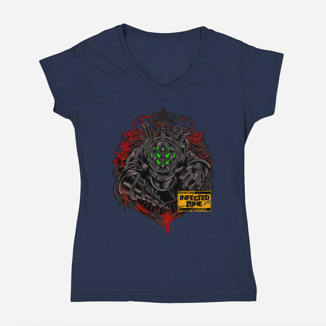 Big Daddy-Womens-V-Neck-Tee-spoilerinc