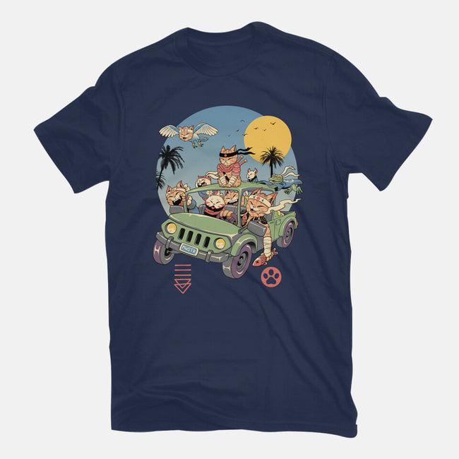 Meowsters Road Trip-Mens-Basic-Tee-vp021
