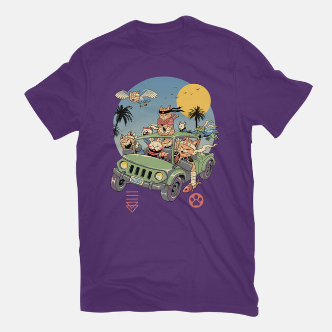 Meowsters Road Trip-Womens-Basic-Tee-vp021