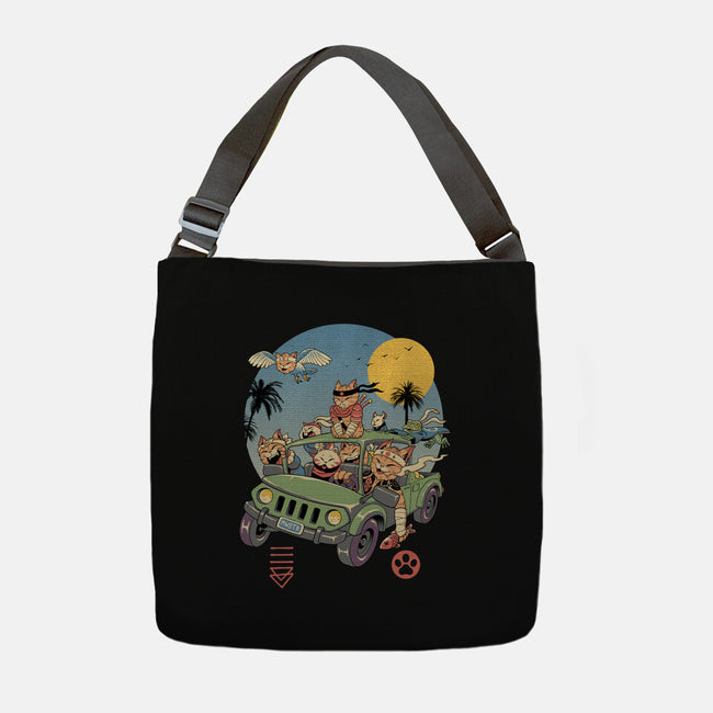 Meowsters Road Trip-None-Adjustable Tote-Bag-vp021