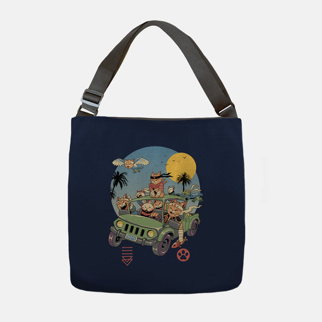 Meowsters Road Trip-None-Adjustable Tote-Bag-vp021
