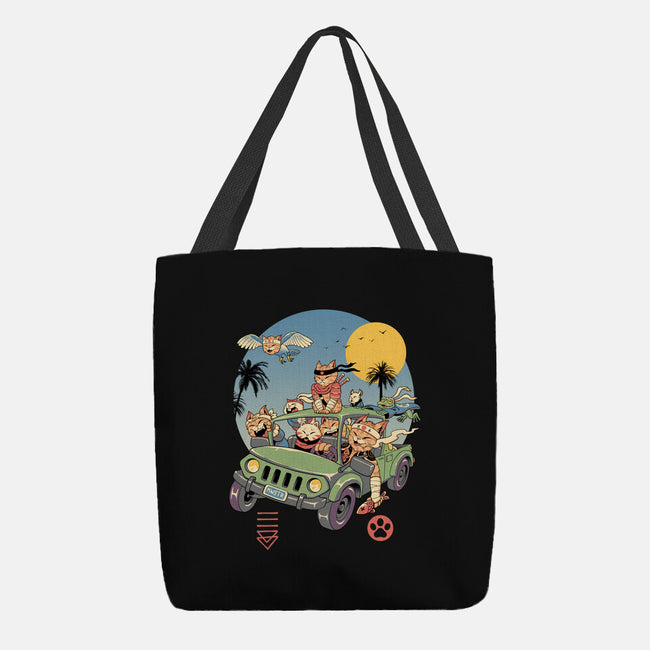 Meowsters Road Trip-None-Basic Tote-Bag-vp021