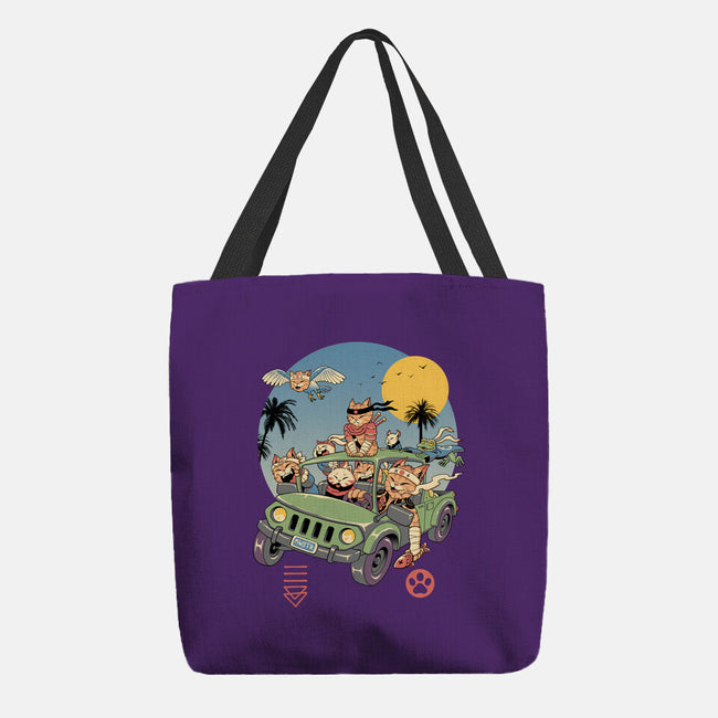 Meowsters Road Trip-None-Basic Tote-Bag-vp021