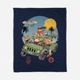 Meowsters Road Trip-None-Fleece-Blanket-vp021